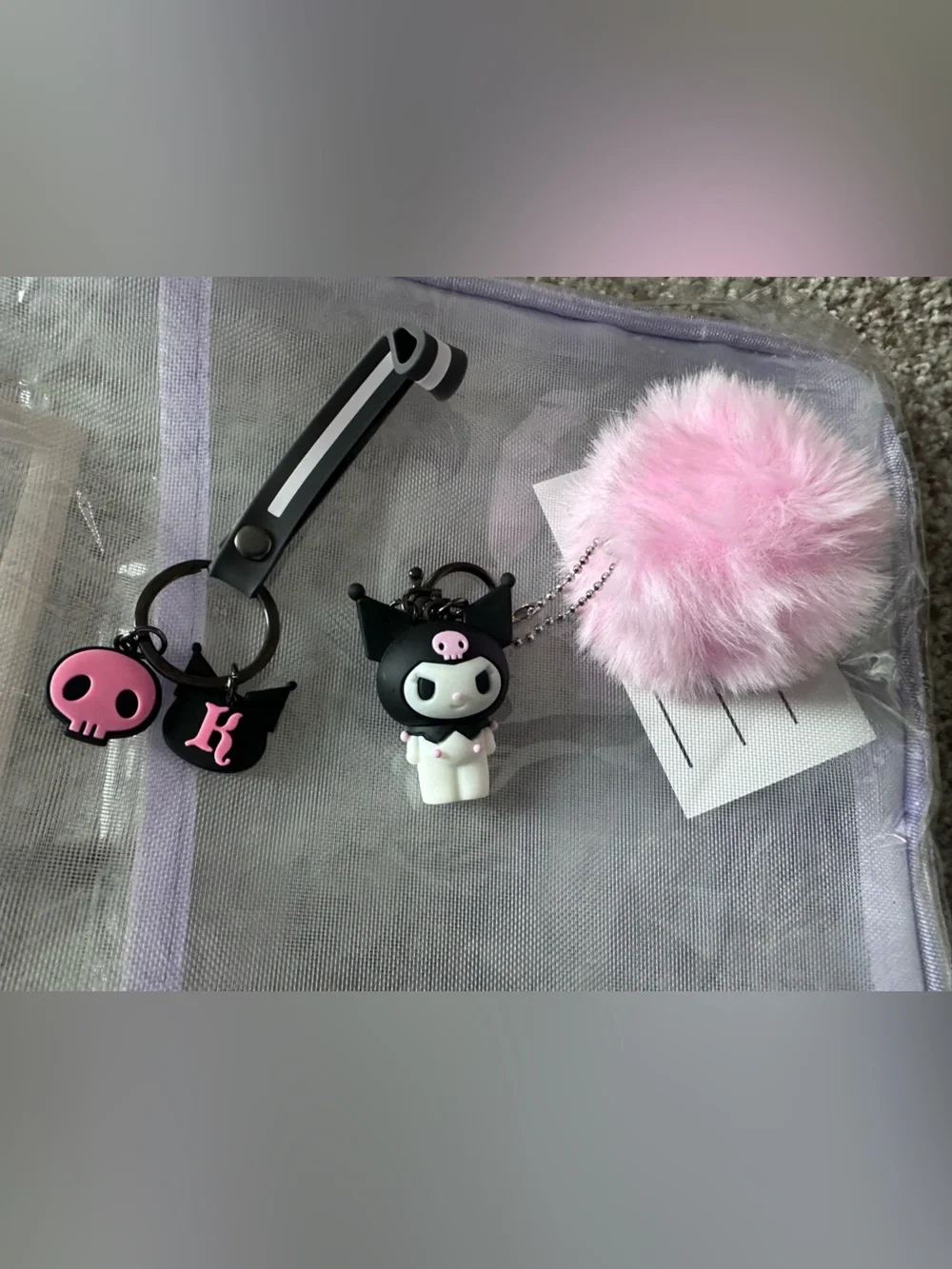 Kuromi backpack plus school supplies All New Never Used